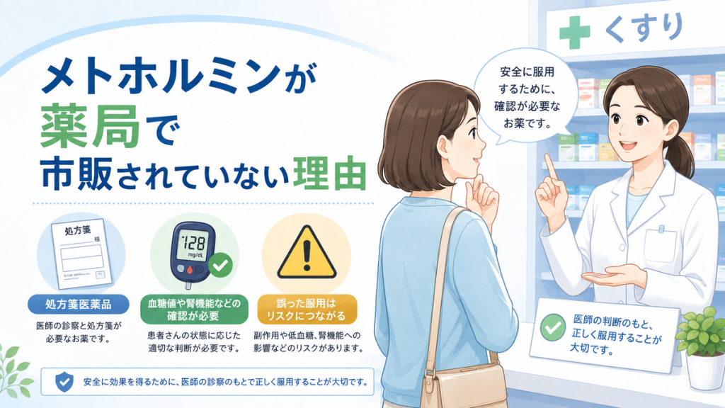 メトホルミンが薬局で市販されていない理由